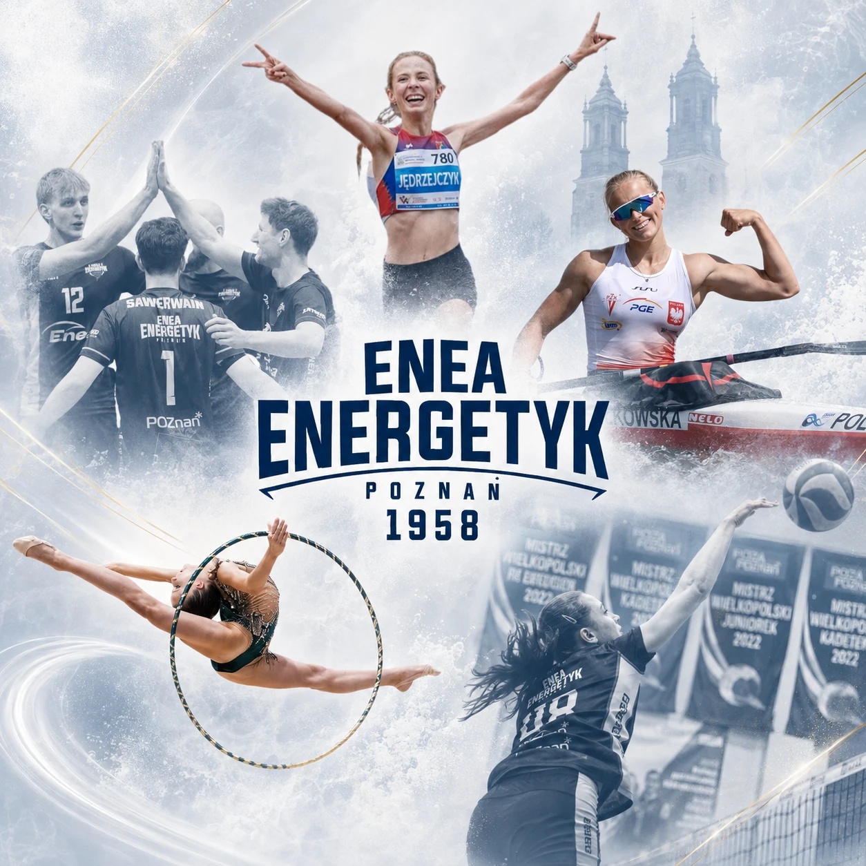 Sportowcy reprezentujący pięć sekcji Enea Energetyk Poznań