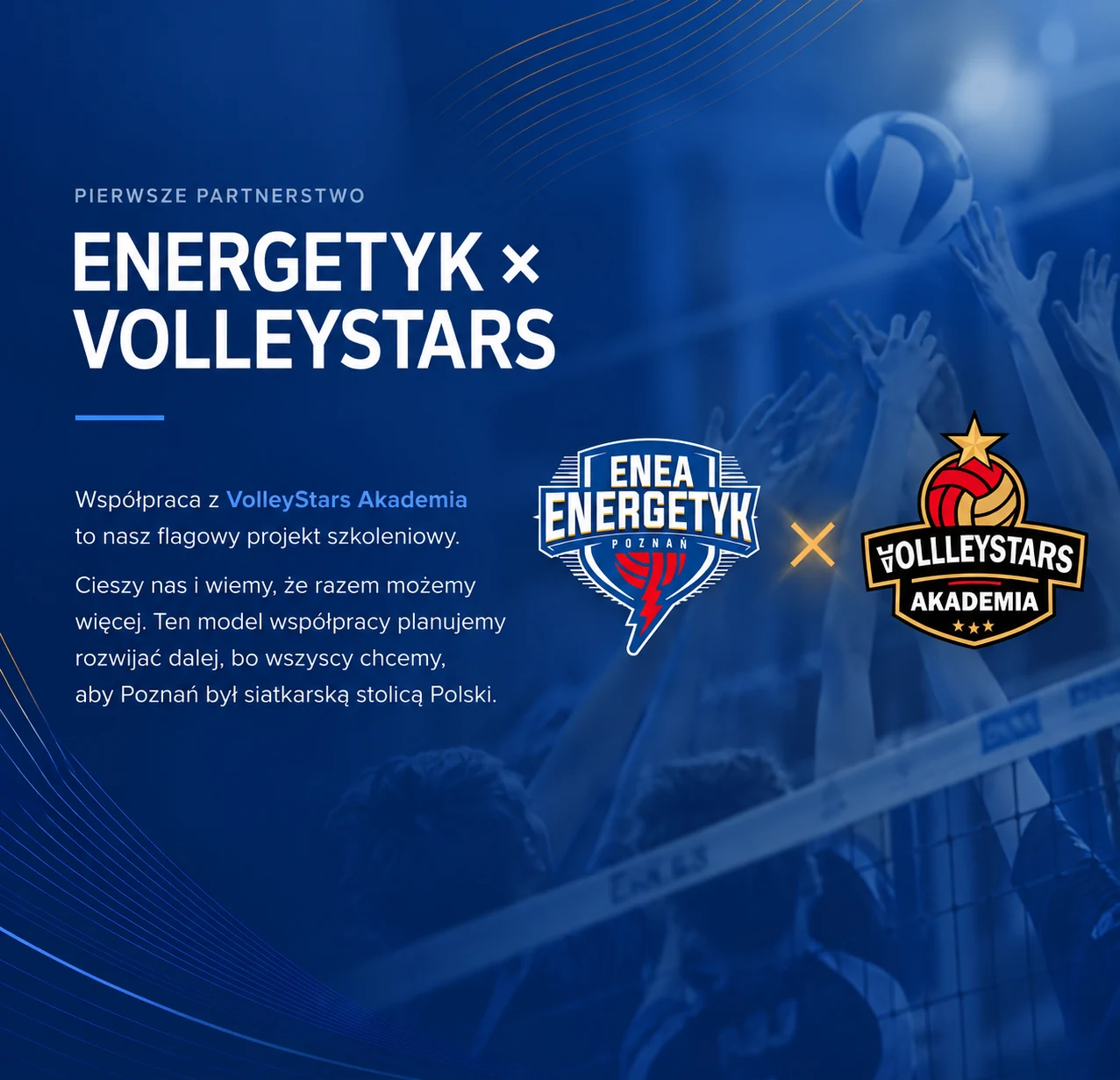 Współpraca Enea Energetyk Poznań i VolleyStars Akademia