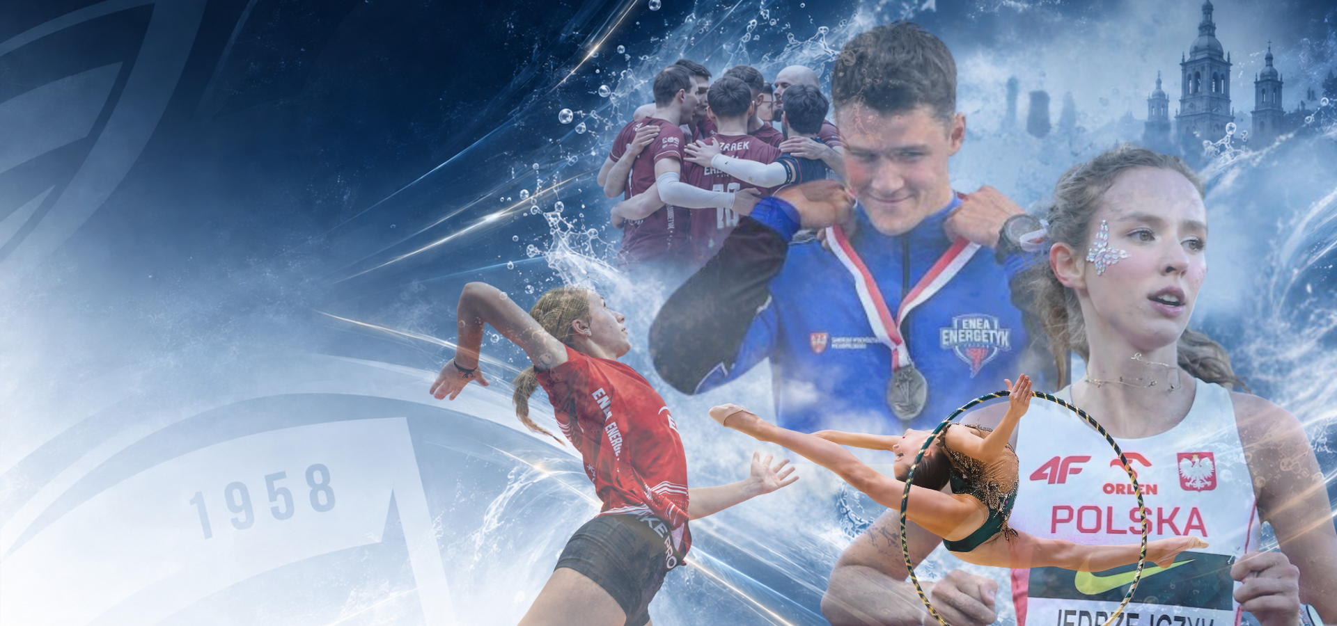 Sportowcy reprezentujący pięć sekcji Enea Energetyk Poznań