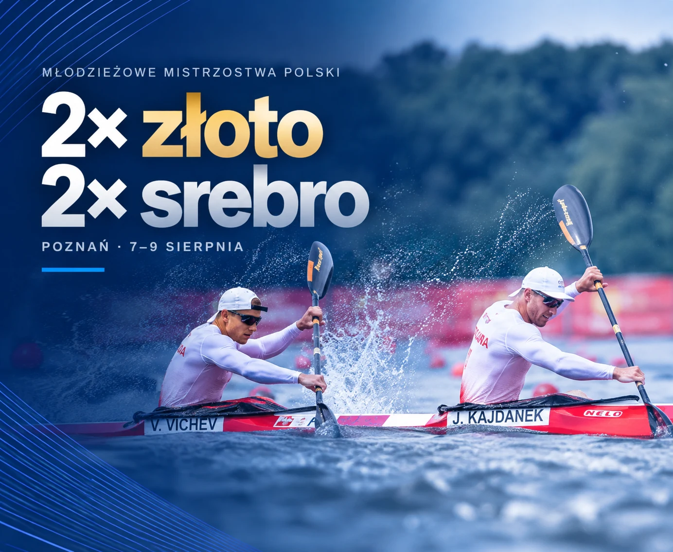 Młodzieżowe Mistrzostwa Polski w kajakarstwie — 2 złote i 2 srebrne medale Enea Energetyk Poznań