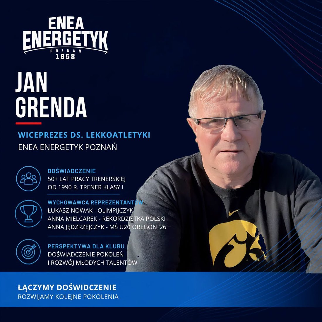 Jan Grenda — Wiceprezes ds. lekkoatletyki Enea Energetyk Poznań