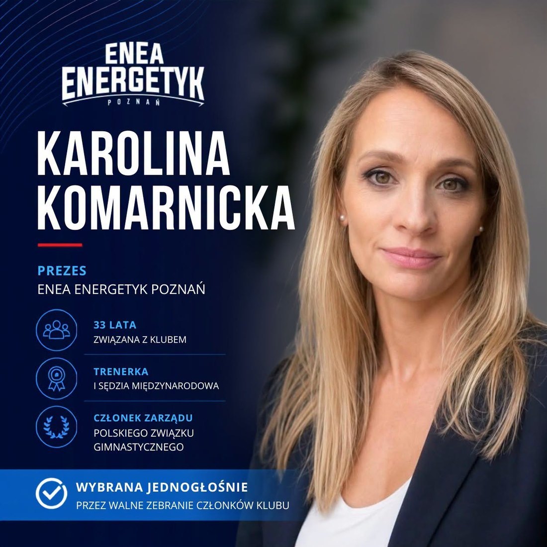Karolina Komarnicka — Prezes Enea Energetyk Poznań
