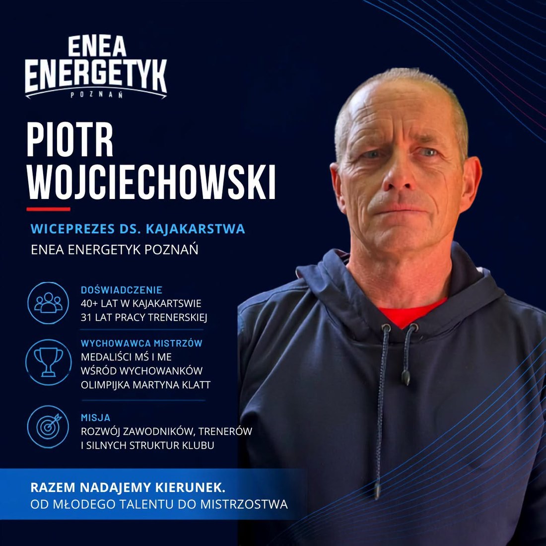 Piotr Wojciechowski — Wiceprezes ds. kajakarstwa Enea Energetyk Poznań